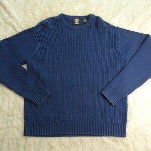 Timberland Blue Knit Sweater Size Large EUC